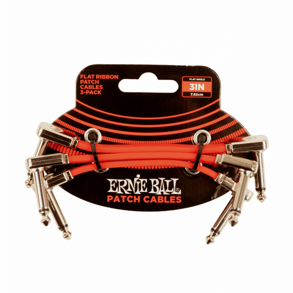 ERNIE BALL 3' Cable 3Pcs 短導線一組三條 7.62公分【敦煌樂器】, , large