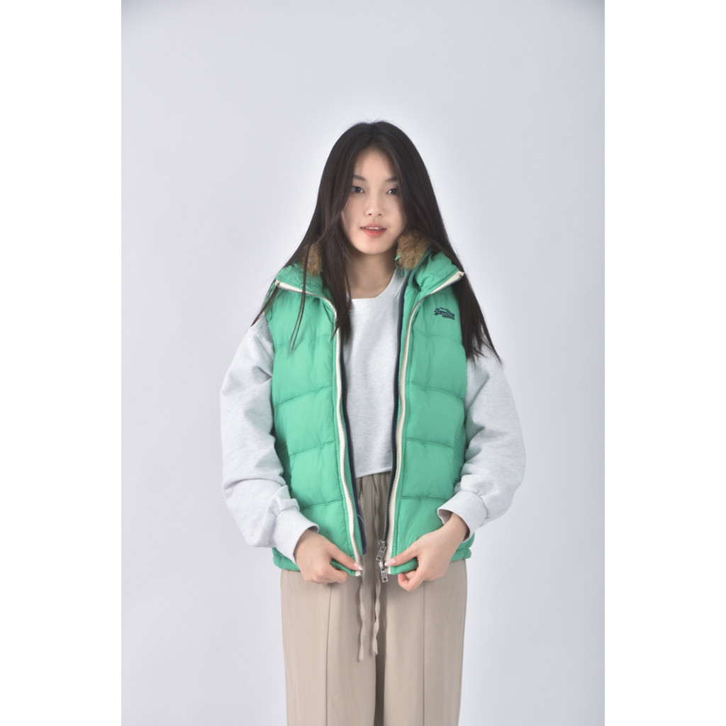 (S) superdry連帽綠色外套二手衣, , large