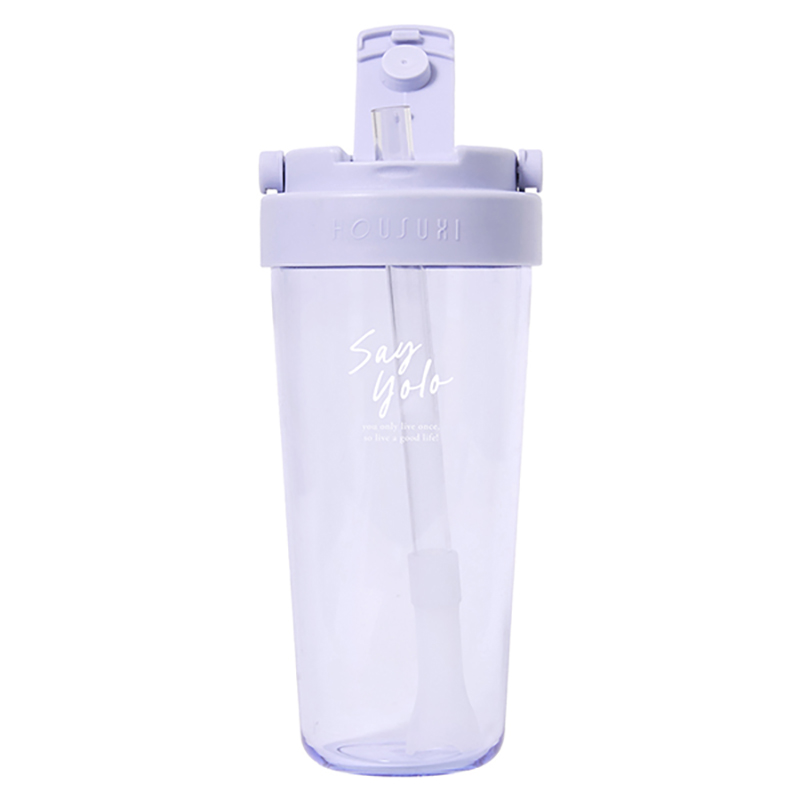 『HOUSUXI‧舒希』Tritan輕透舒吸杯(附彈跳吸管)760ml-淡雅紫, , large