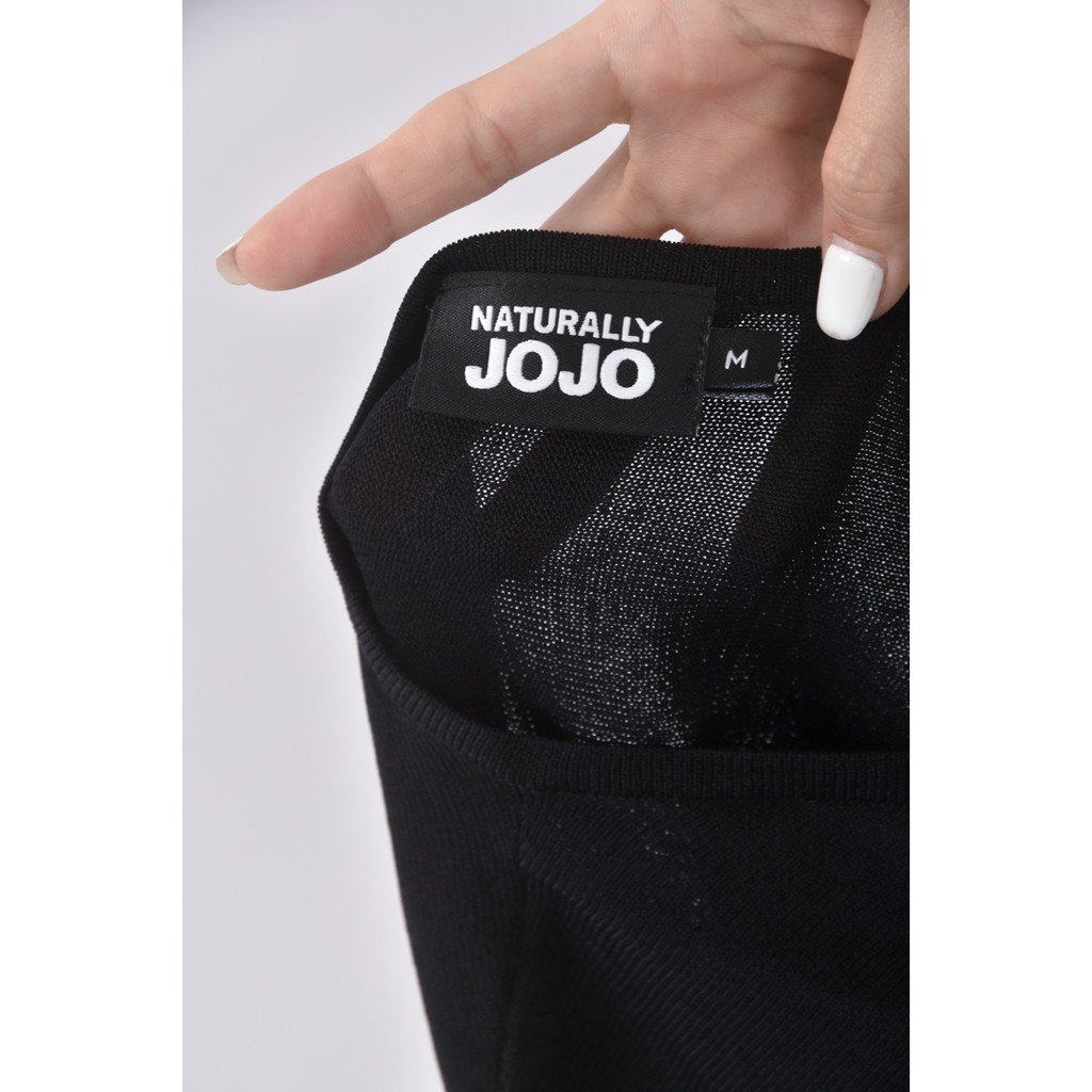 (M) naturally jojo文字黑色洋裝二手衣, , large