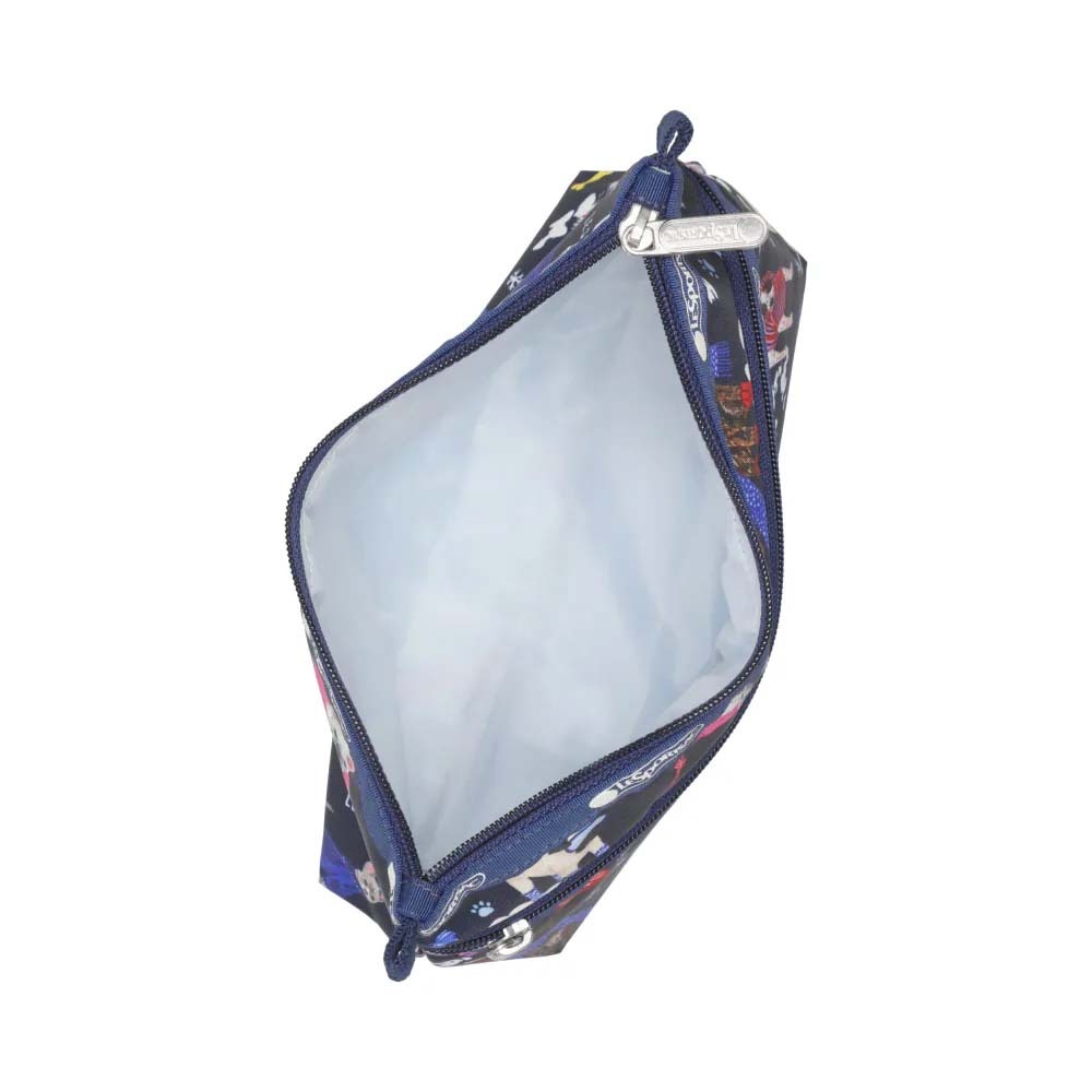|快速出貨|Lesportsac Cosmetic Clutch 雙層拉鍊收納化妝包/ 雪國汪星人, , large