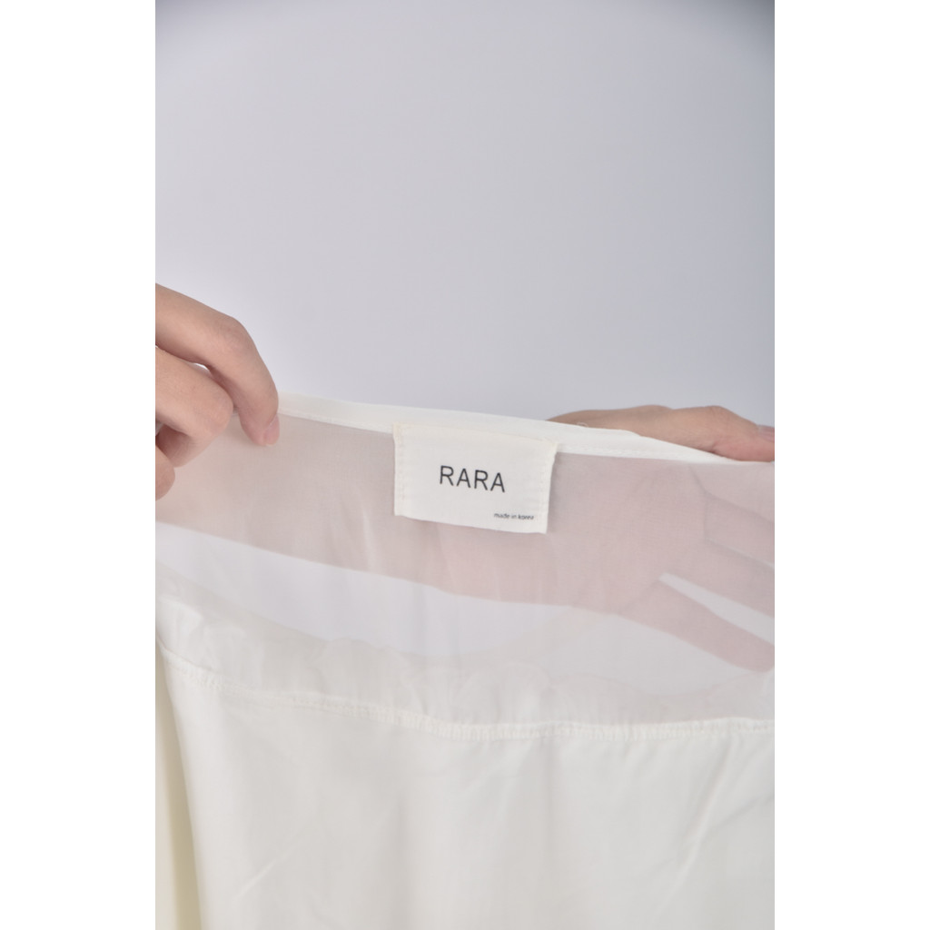 (XL) rara韓牌質感圓領白色短袖上衣二手衣, , large
