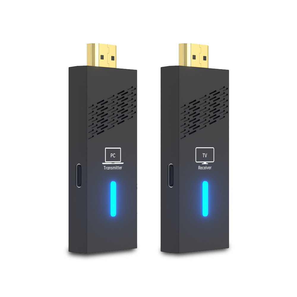 經典款 繪光剪影 點對點無線影音鏡像器, 黑, large