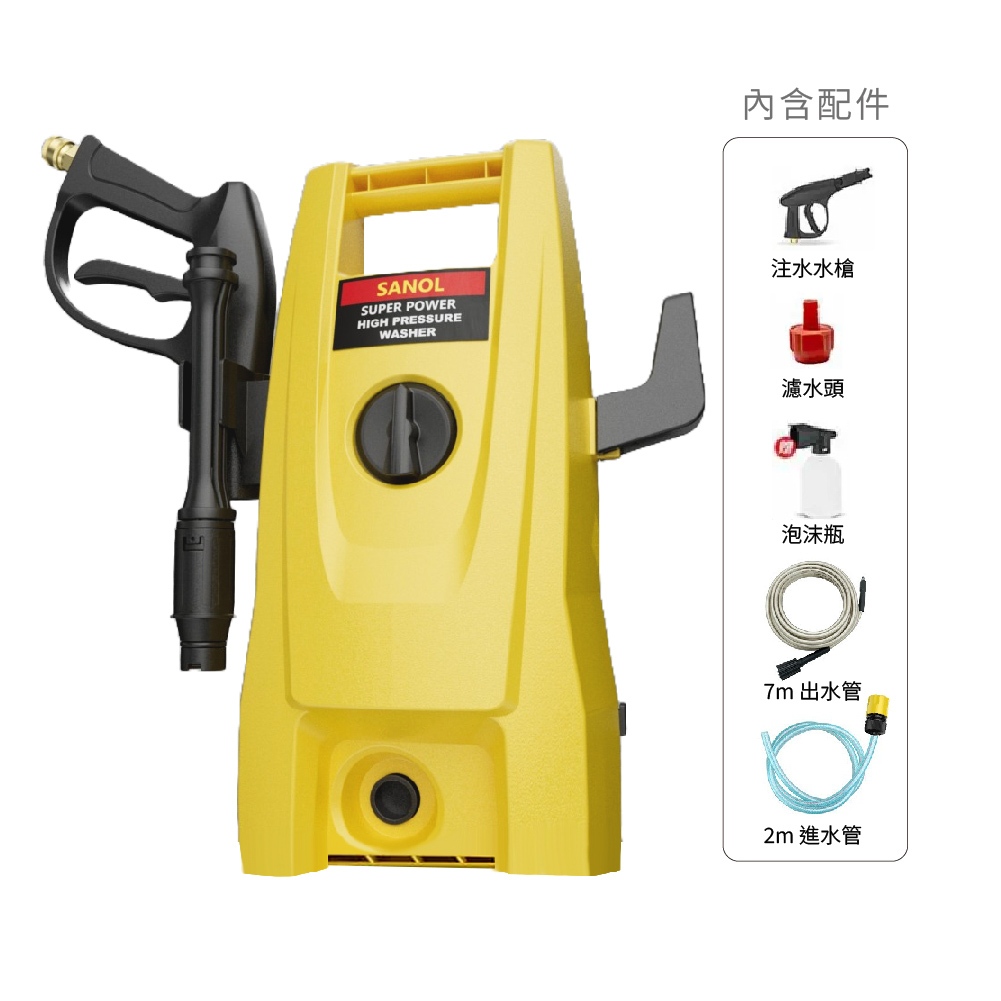 【TOPWAY】現貨 高壓清洗機 三段式水壓 快拆設計 輕巧有力 水龍頭自吸兩用 強力洗車機 居家清潔 園藝灌溉, , large