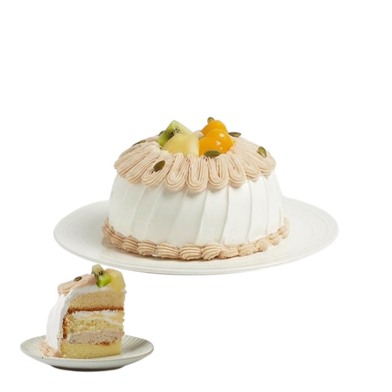6吋芋頭布丁鮮奶油蛋糕, , large