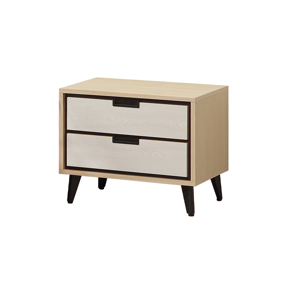 【唯熙傢俱】雷莎原木雙色床頭櫃, , large