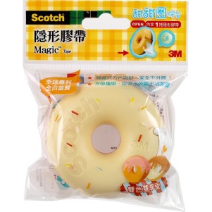 3M  810DD雙色甜甜圈膠台(多色)草莓+巧克力, , large