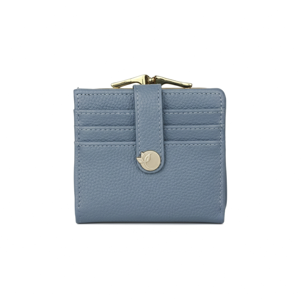 LEAFIN 經典卡片夾口金包-粉色 仕女 皮夾 女夾 卡片收納 人氣女用皮夾 女夾, , large