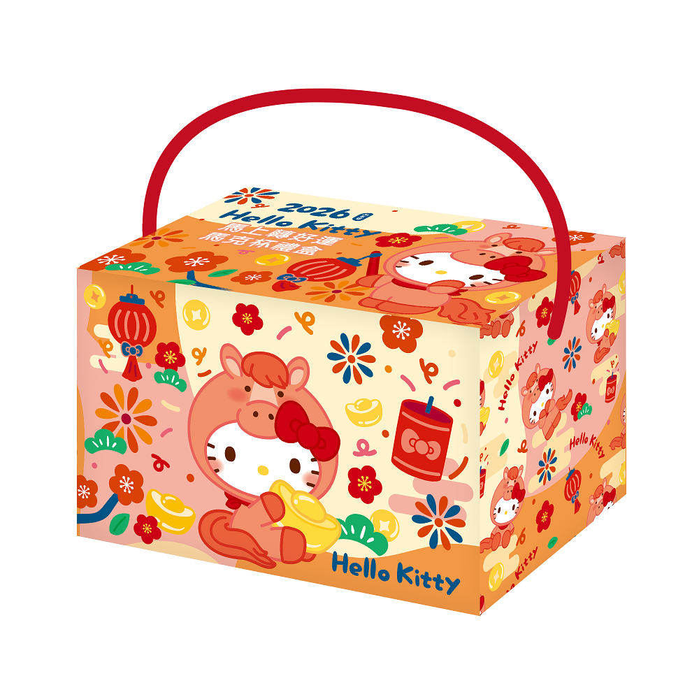 Hello Kitty馬上轉好運馬克杯禮盒, , large
