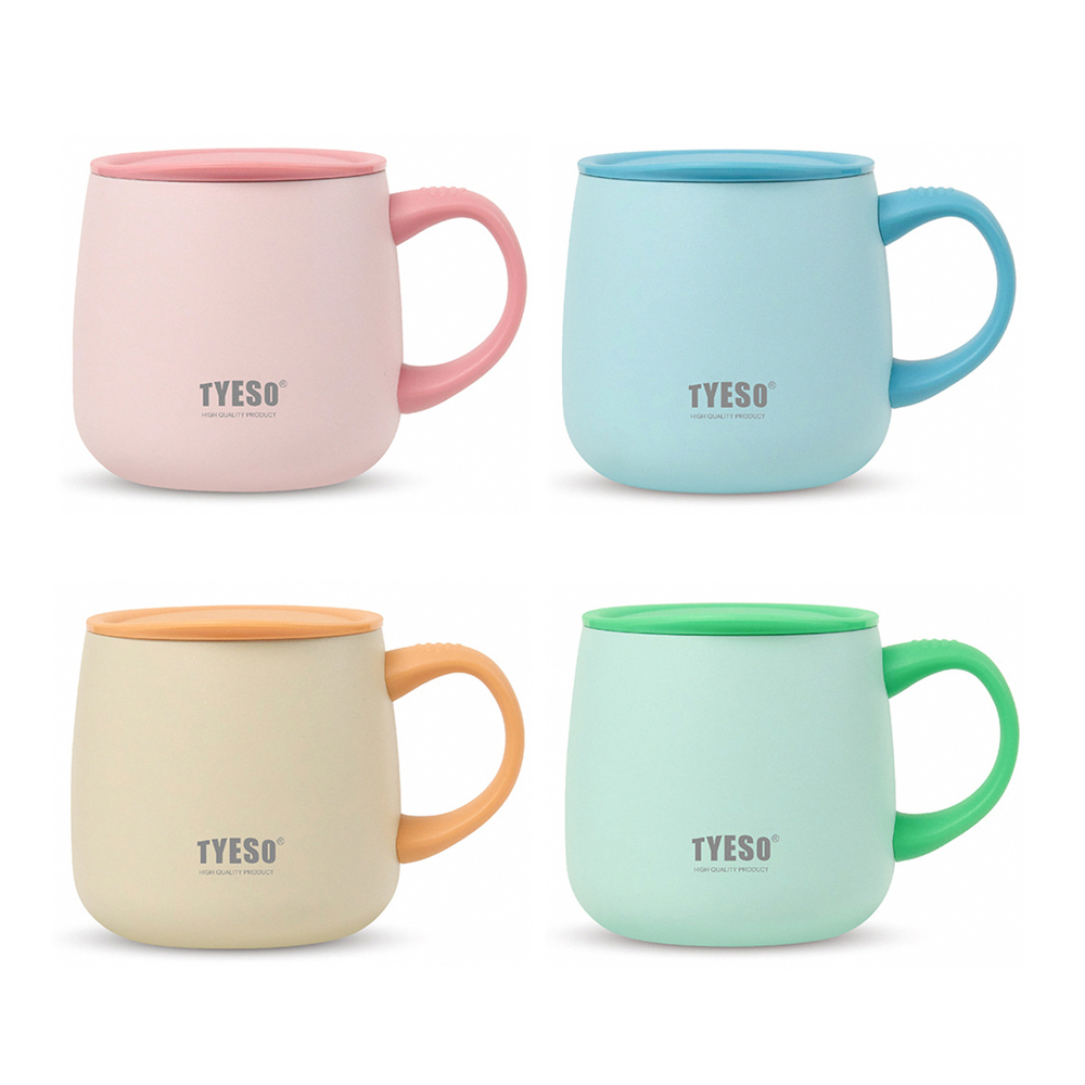 【H&R安室家】TYESO泰碩 陶瓷易潔層馬克杯355ml(H72)