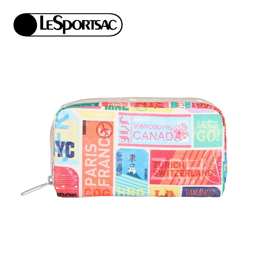 Lesportsac Rectangular Cosmetic 長形化妝包 / 旅人的印記, , large