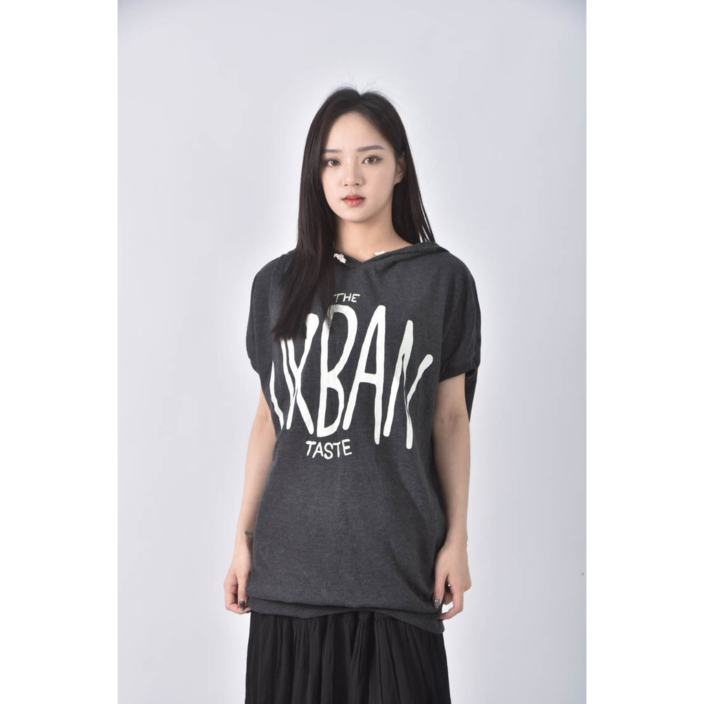 (XL) by pink韓牌字母黑色短袖上衣二手衣, , large