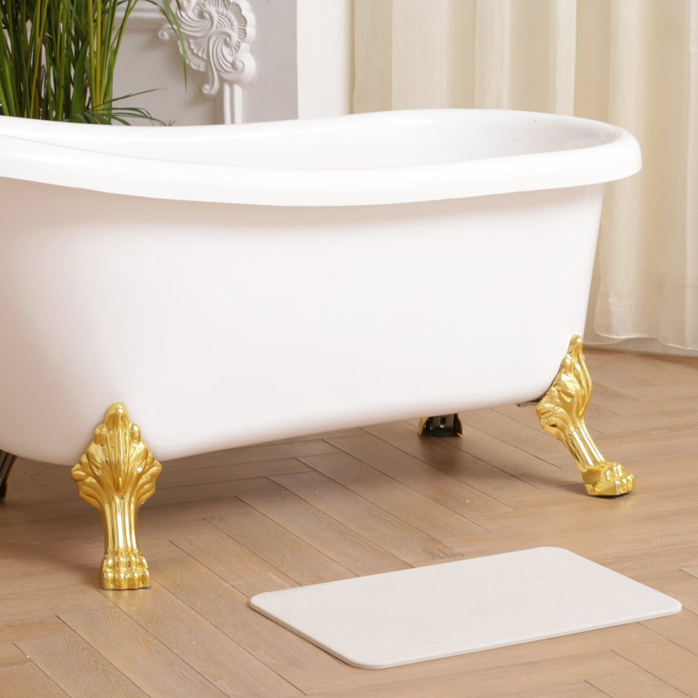 【百科良品】日本藤原境內版 日本製 珪藻土 足乾樂 超速吸水地墊 乾燥快超吸水墊(43x29x0.9cm)-M(日本建材級), , large