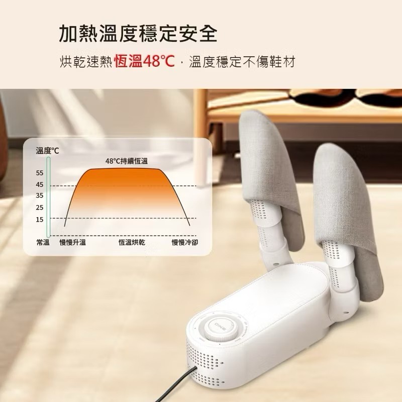 【Leo手機周邊專賣店】DIKE戴克 活性碳恆溫定時紫外線烘鞋機 / HLE910WT, , large