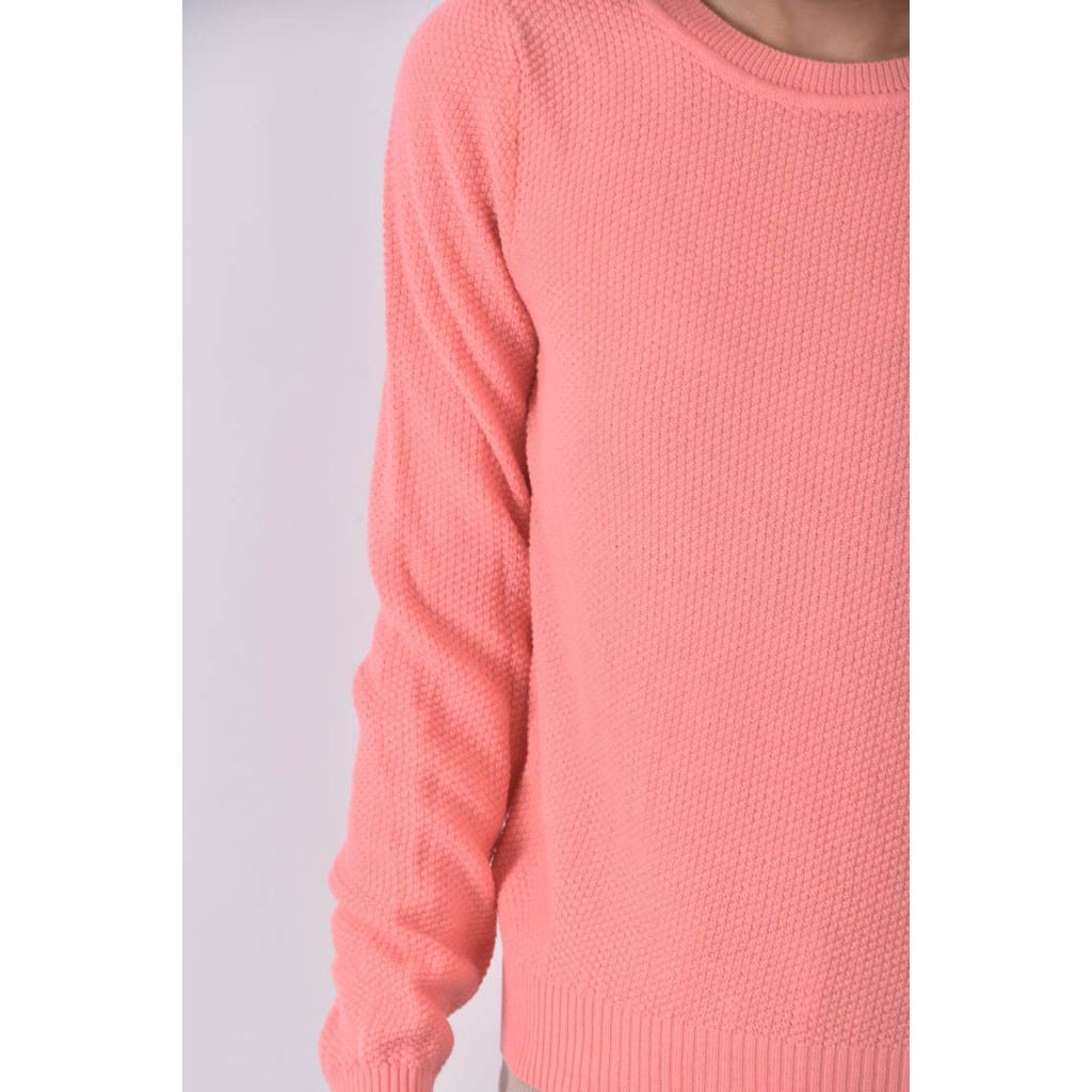 (S) knights bridge棉質圓領粉色長袖上衣二手衣, , large