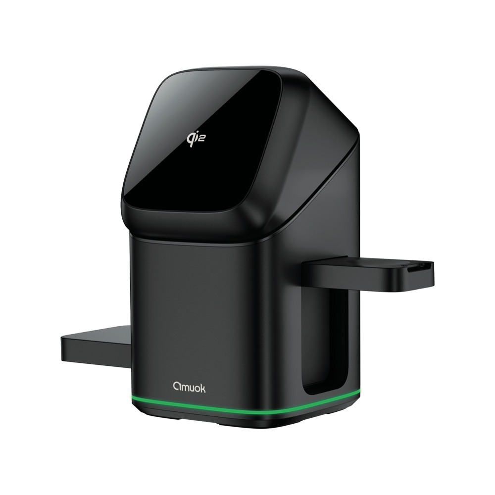 【amuok】AK-WI01 Qi2認證 萬能三合一磁吸無線充電站(無線充電座 充電器 AppleWatch充電 AirPods充電), , large