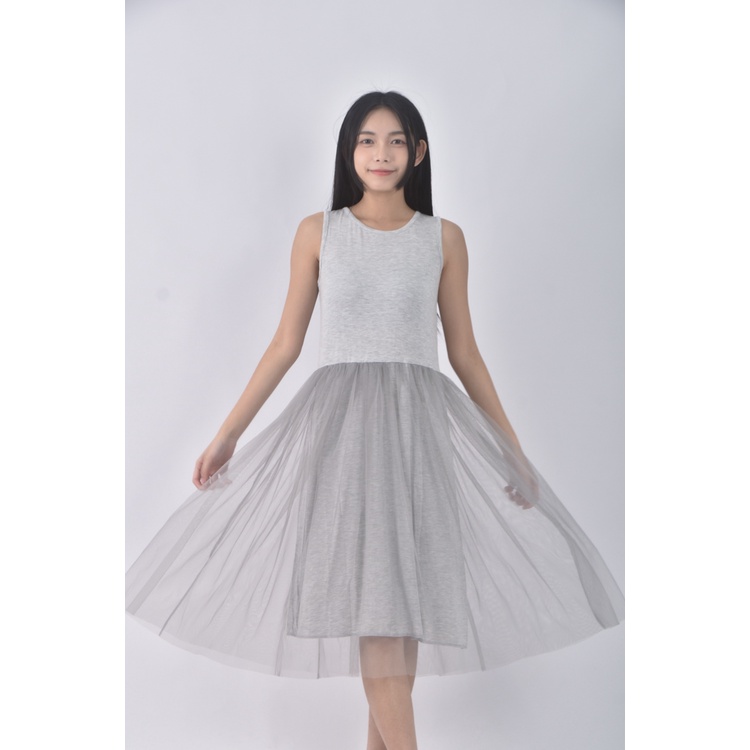 (S) miustar休閒灰色洋裝二手衣, , large