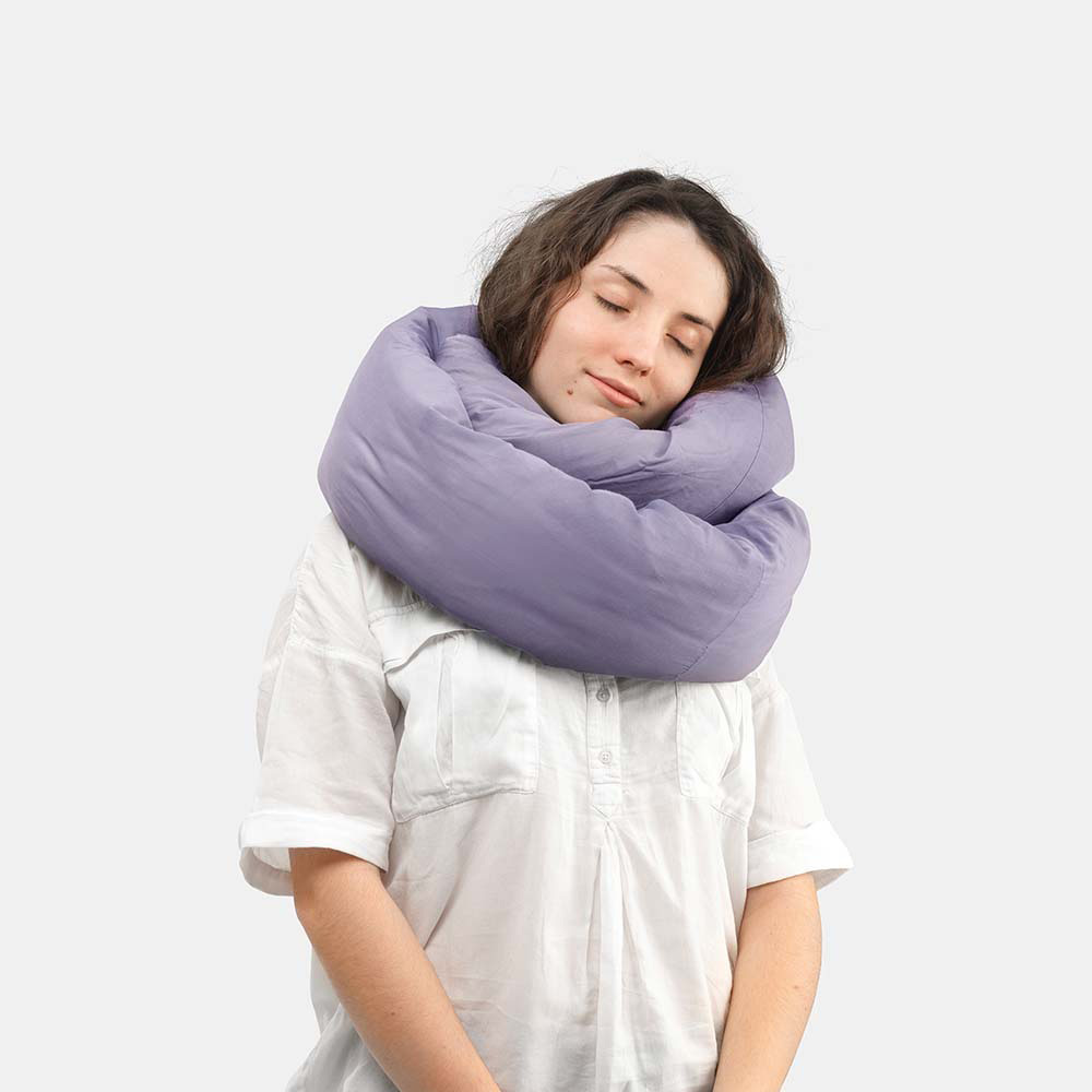 Infinity Pillow Travel Neck Pillow Purple