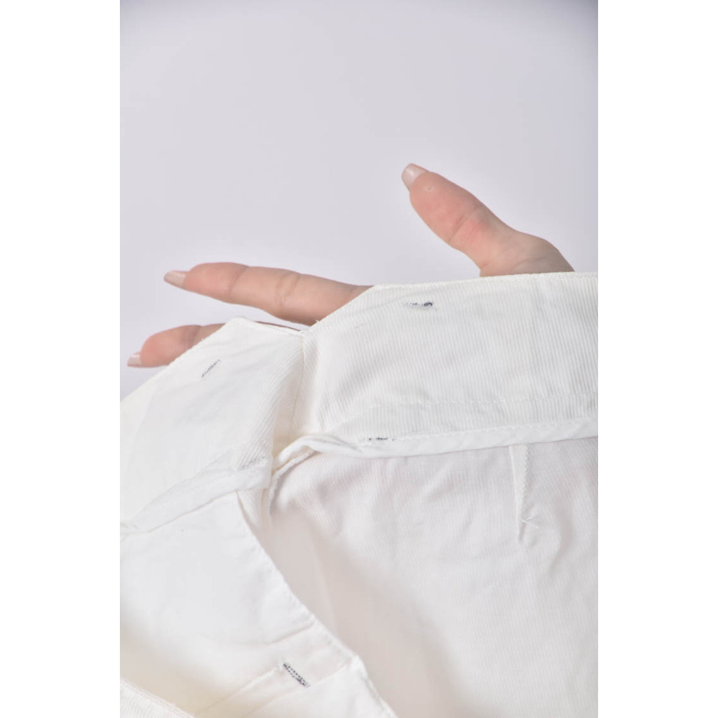 (XL) 高腰寬鬆白色長褲二手衣, , large