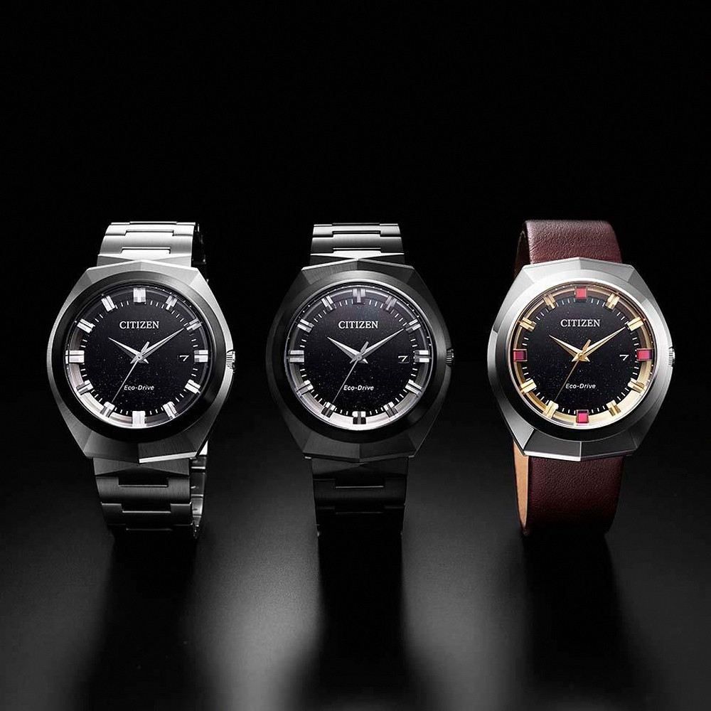 CITIZEN 星辰 無際星輝 全球旗艦款 光動能大三針手錶 BN1014-55E, , large
