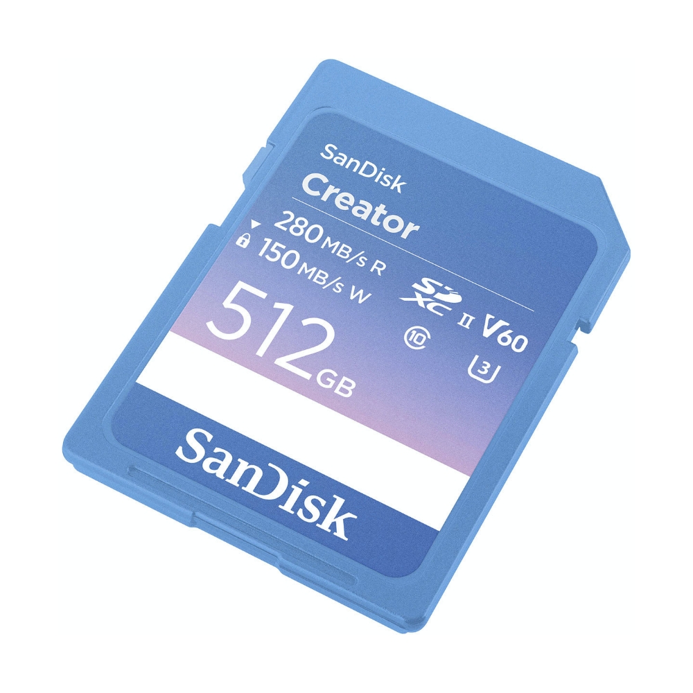 【SanDisk】Creator 512G UHS-II SDXC U3 V60 C10 記憶卡, , large