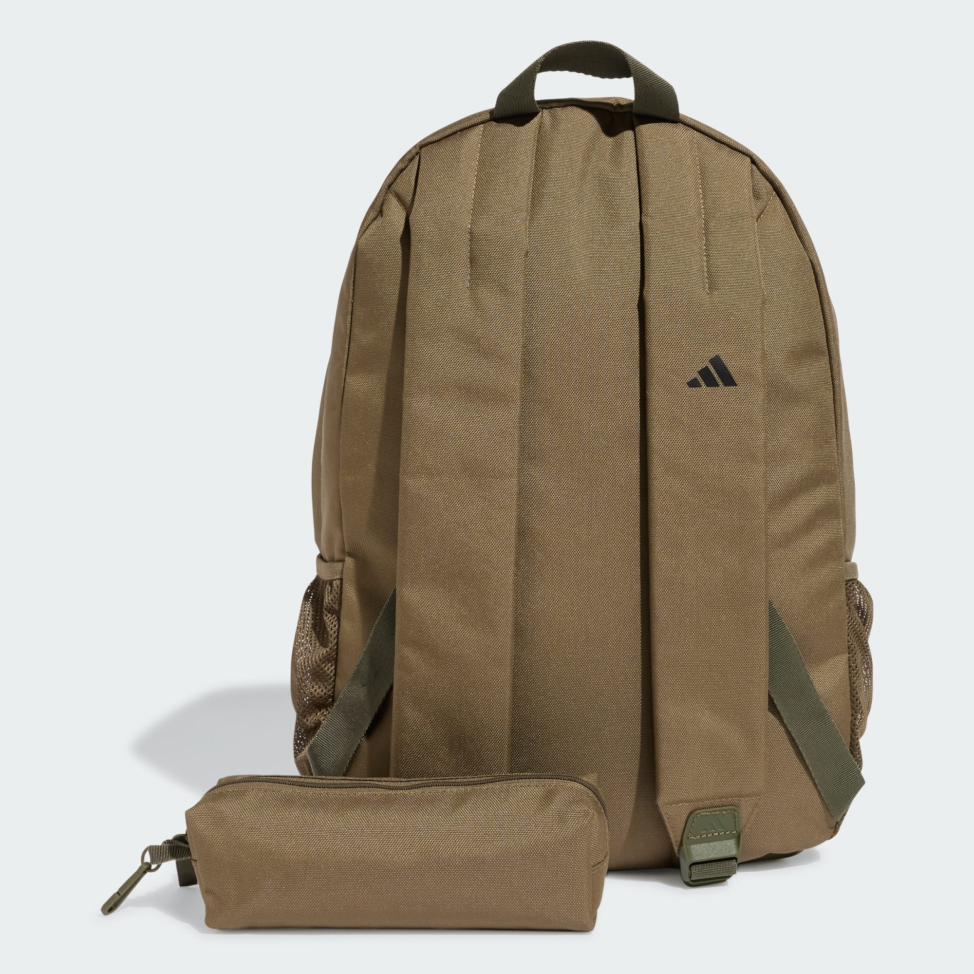 [秉宸] ADIDAS CLSC PCASE BP 後背包附鉛筆盒 棕 JD3091, , large