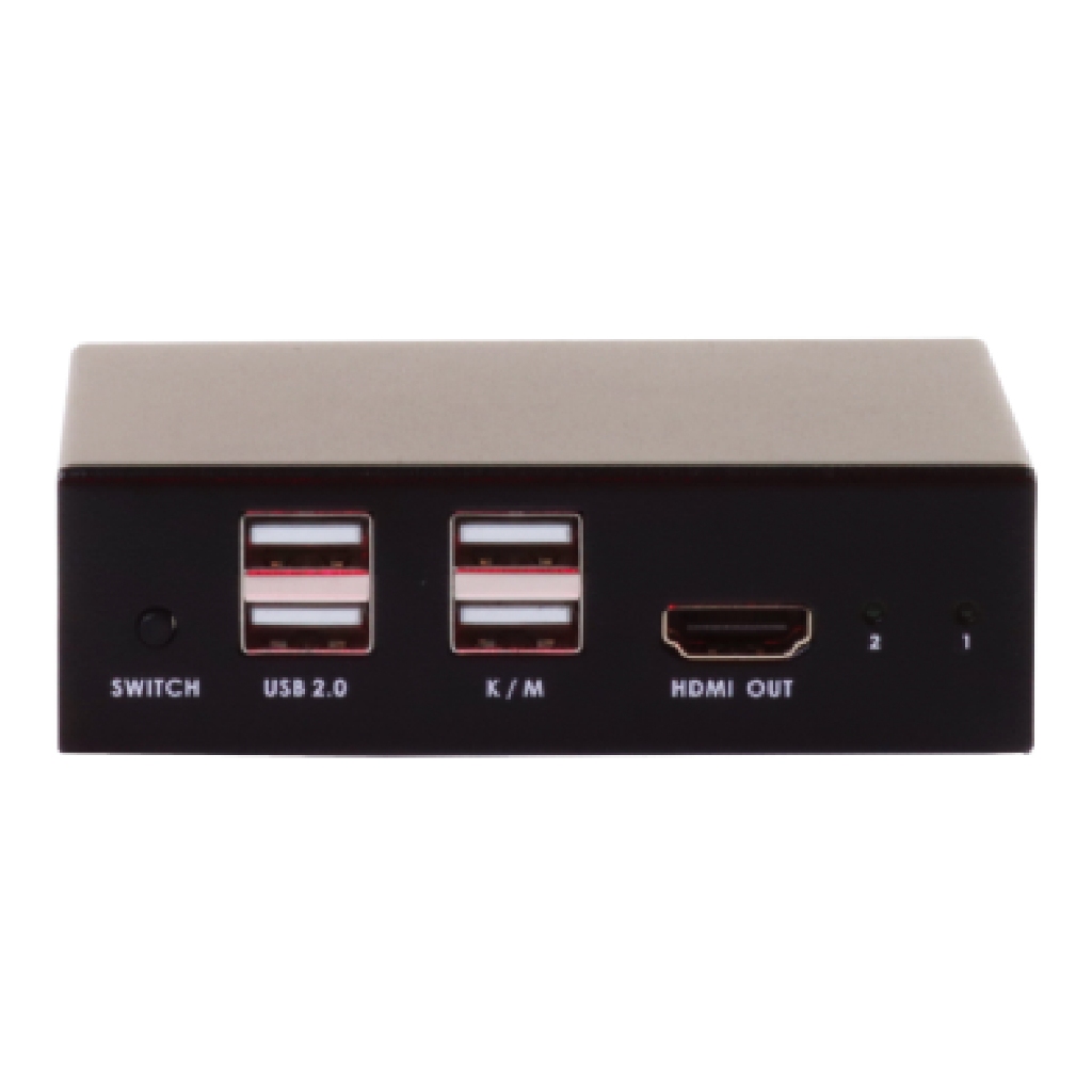 昌運監視器 HANWELL SMK102K2 2埠 桌上型 USB KVM 電腦切換器 解析度4K@60Hz, , large