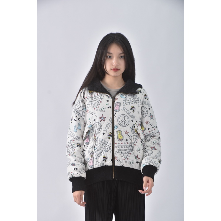 (S) 連帽白色外套二手衣, , large