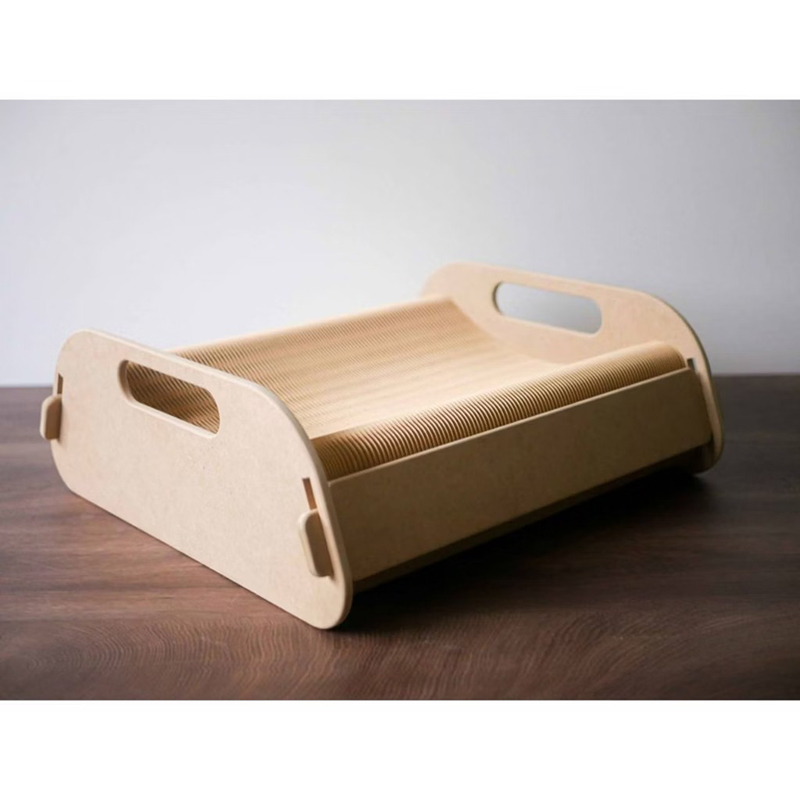 Waffle | Honeycomb Paper Storage Cat Bed, , large