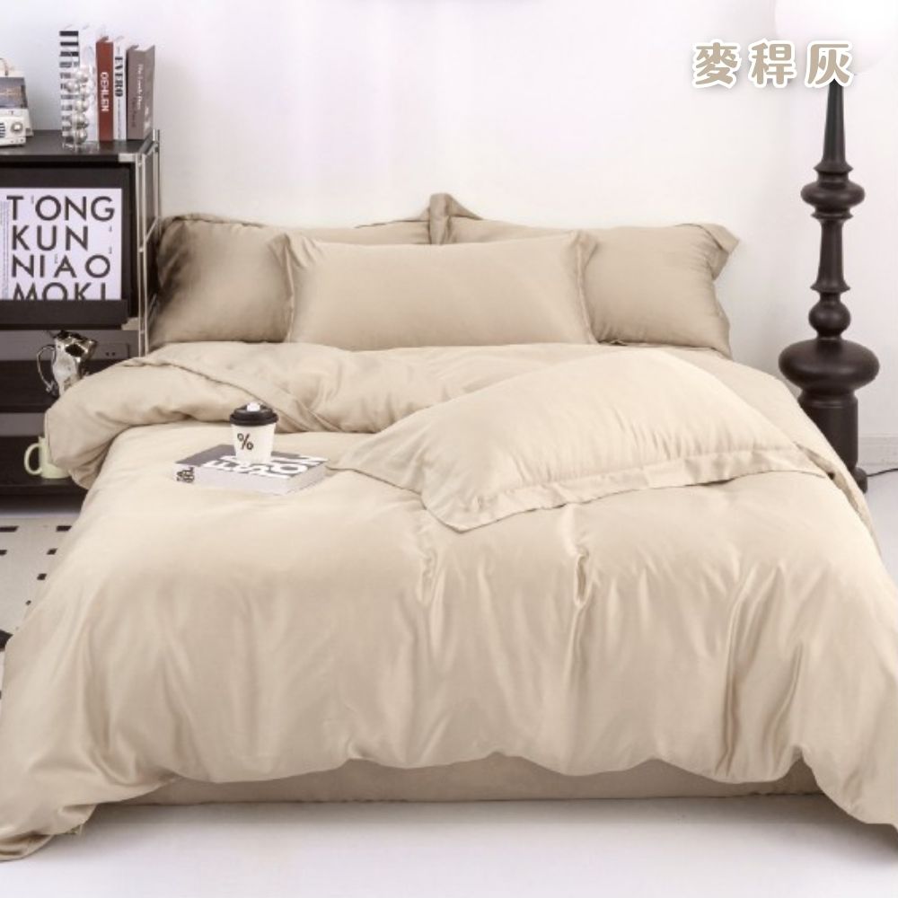 [Mianmianwu] Taiwan-made 100% Lyocell 60-count Tencel four-piece set - standard double, , large