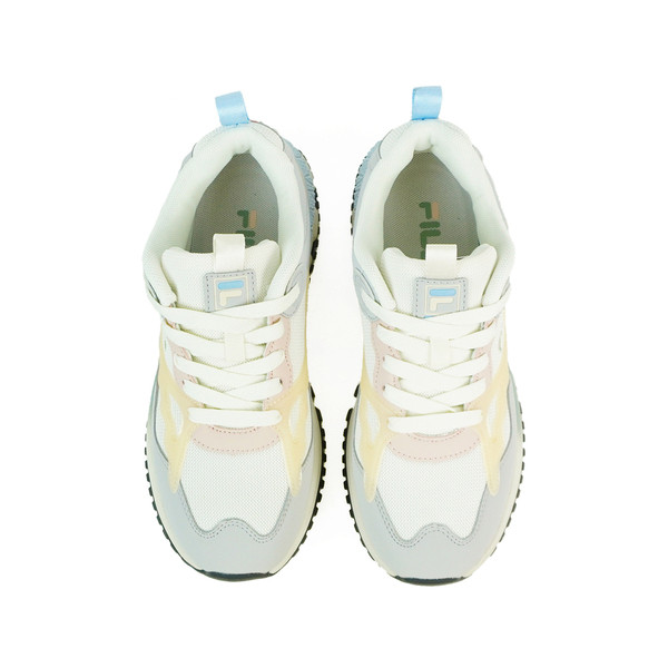 Kixpress-Fila Overlap 女 休閒鞋 運動鞋 慢跑鞋 低筒 透氣 復古 灰粉 [5-J347Y-756], , large