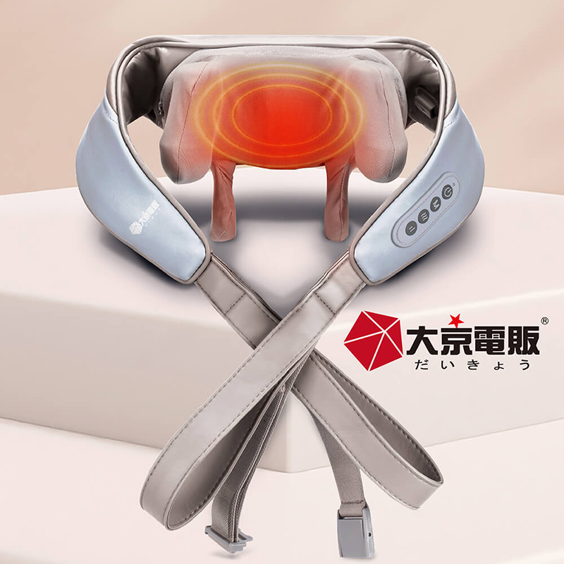 【大京電販】無線免手持/充電式肩頸按摩帶- 幻影灰, , large