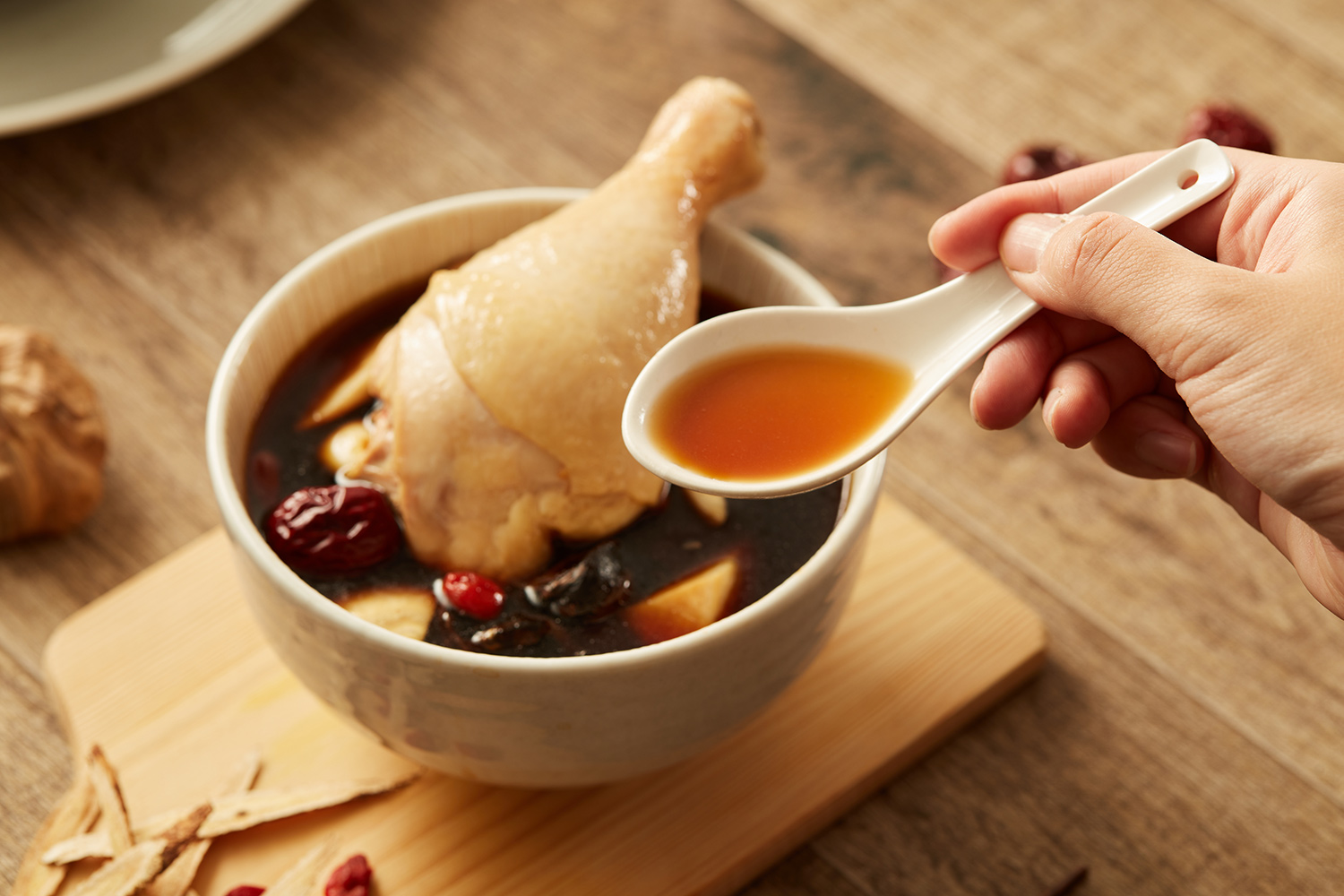Black Garlic Chicken Soup