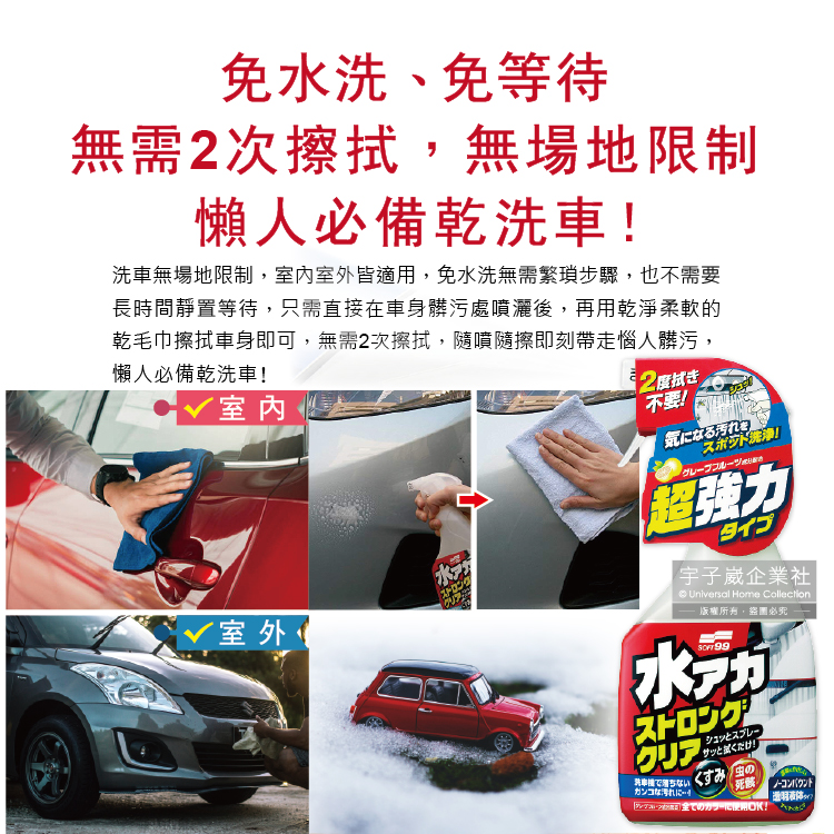 [日日好物]日本Soft99-車身去污強效型除水垢泡沫清潔劑(W264)葡萄柚香500ml/按壓瓶(汽車美容保養免水洗環保型洗車精), , large