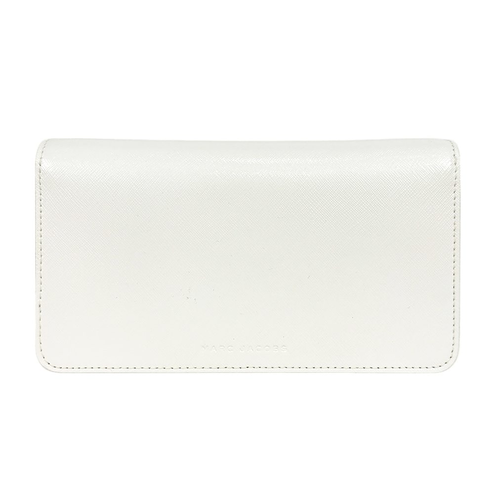 MARC JACOBS The Longshot DTM 防刮皮革信封造型皮夾式鍊包 WOC/白色, , large