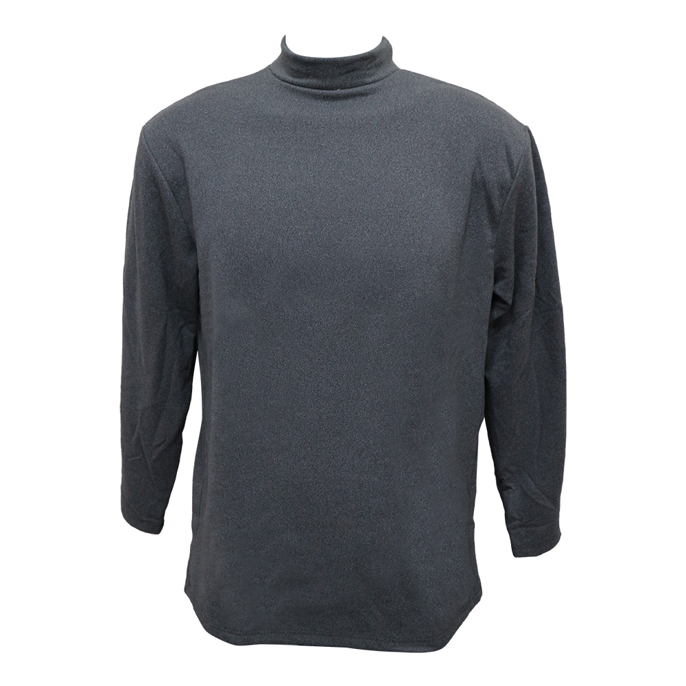 男羊毛蠶絲保暖衣-立領-6865-麻灰色-XXL號-2件