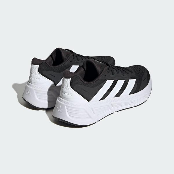 Adidas Questar 2 M 男 慢跑鞋 運動 休閒 基本款 舒適 透氣 穩定 緩震 黑白 [IF2229], , large