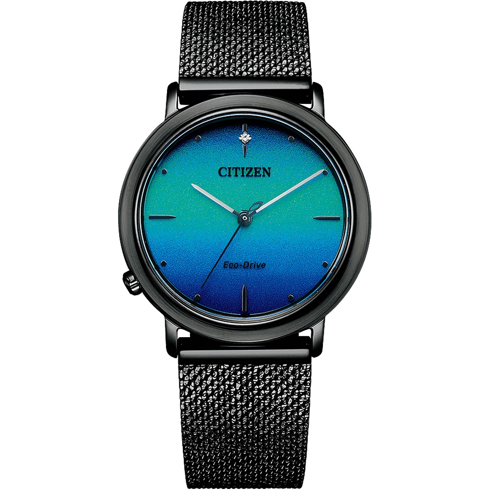 CITIZEN 星辰 L系列 廣告款 光動能女錶 套錶 EM1005-42L, , large