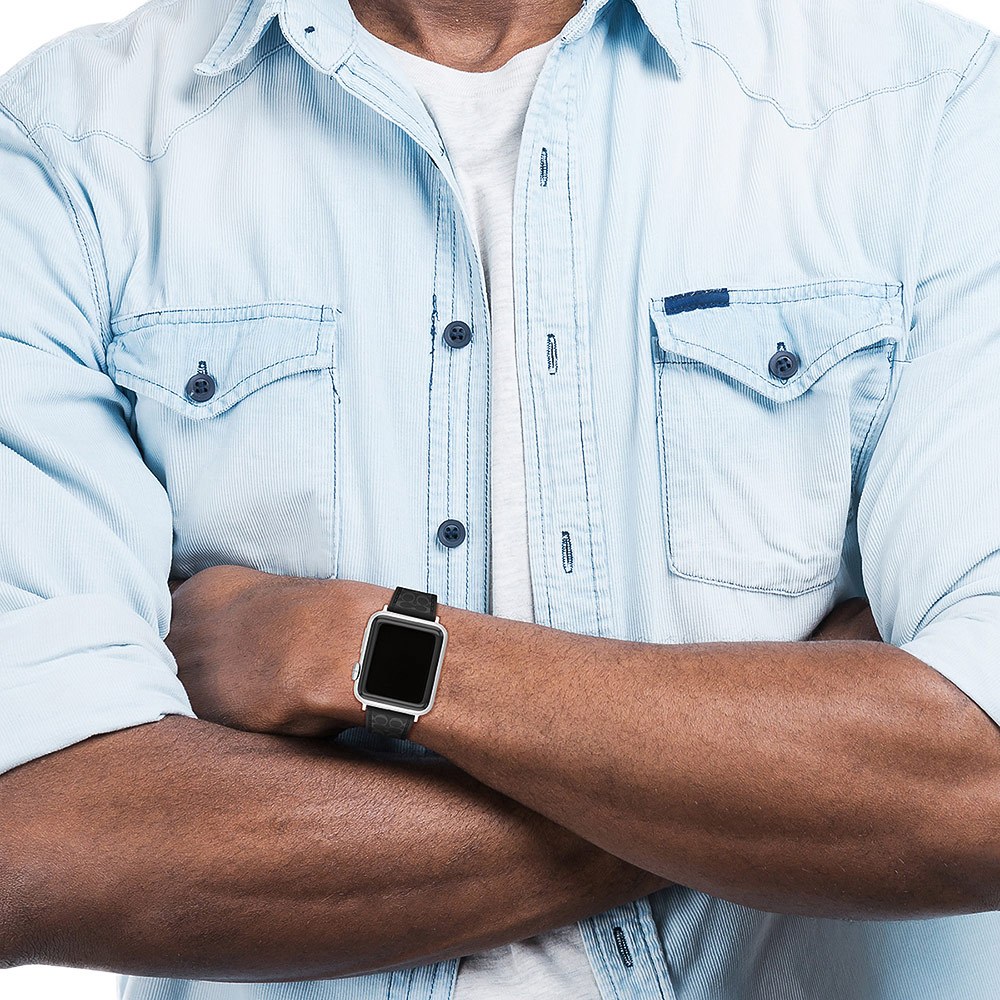 COACH Apple Watch 錶帶 38/40/41mm 適用 矽膠錶帶- 黑色(不含手錶), , large
