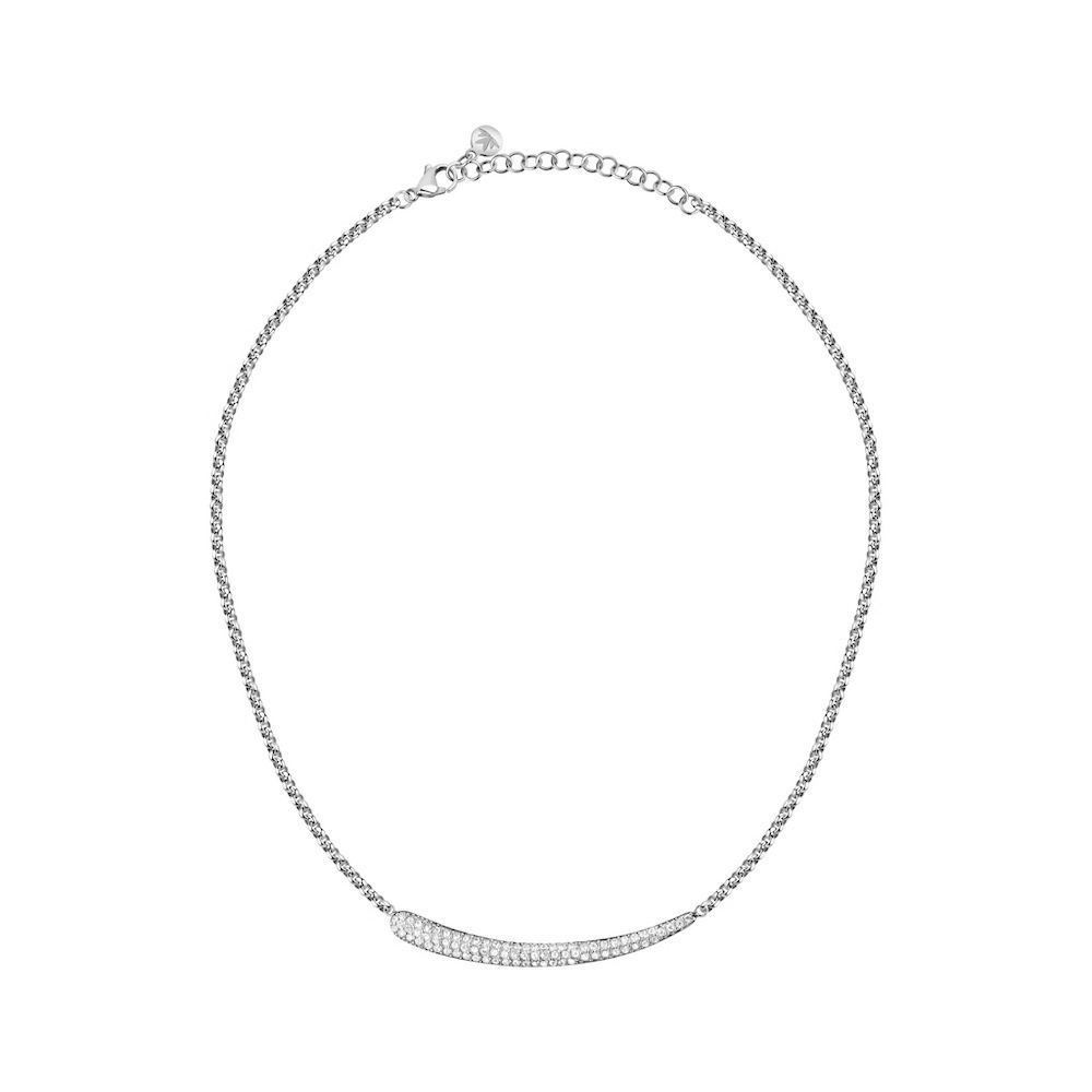 【MORELLATO】Design 不鏽鋼微光項鍊-銀色 SAYP03, , large