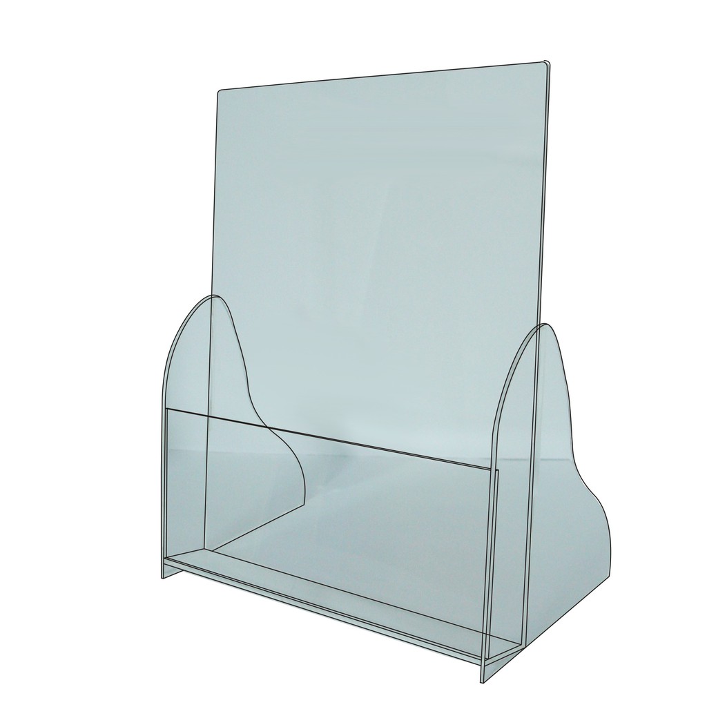 徠福 Life A4壓克力型錄架/DM架(NO.1214)規格:22*3.5*27cm, , large