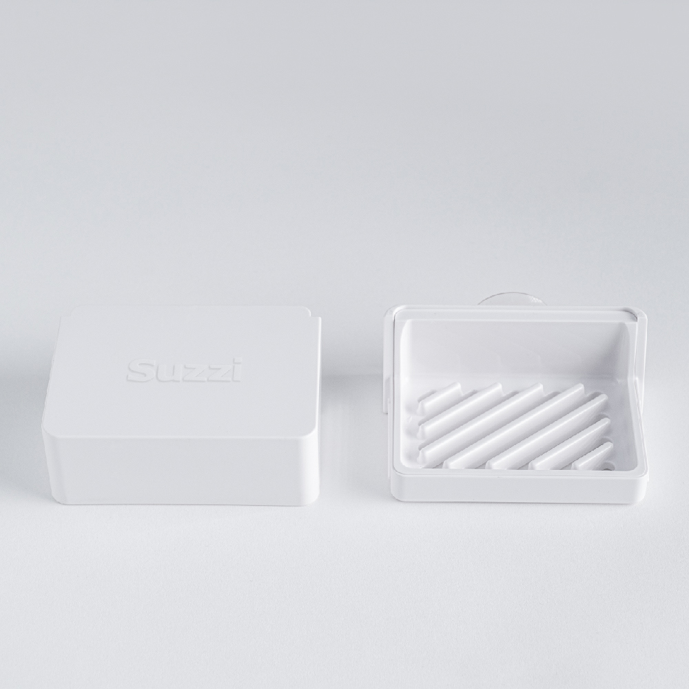 Suzzi Ventilating Travel Soap Bar Container White, , large