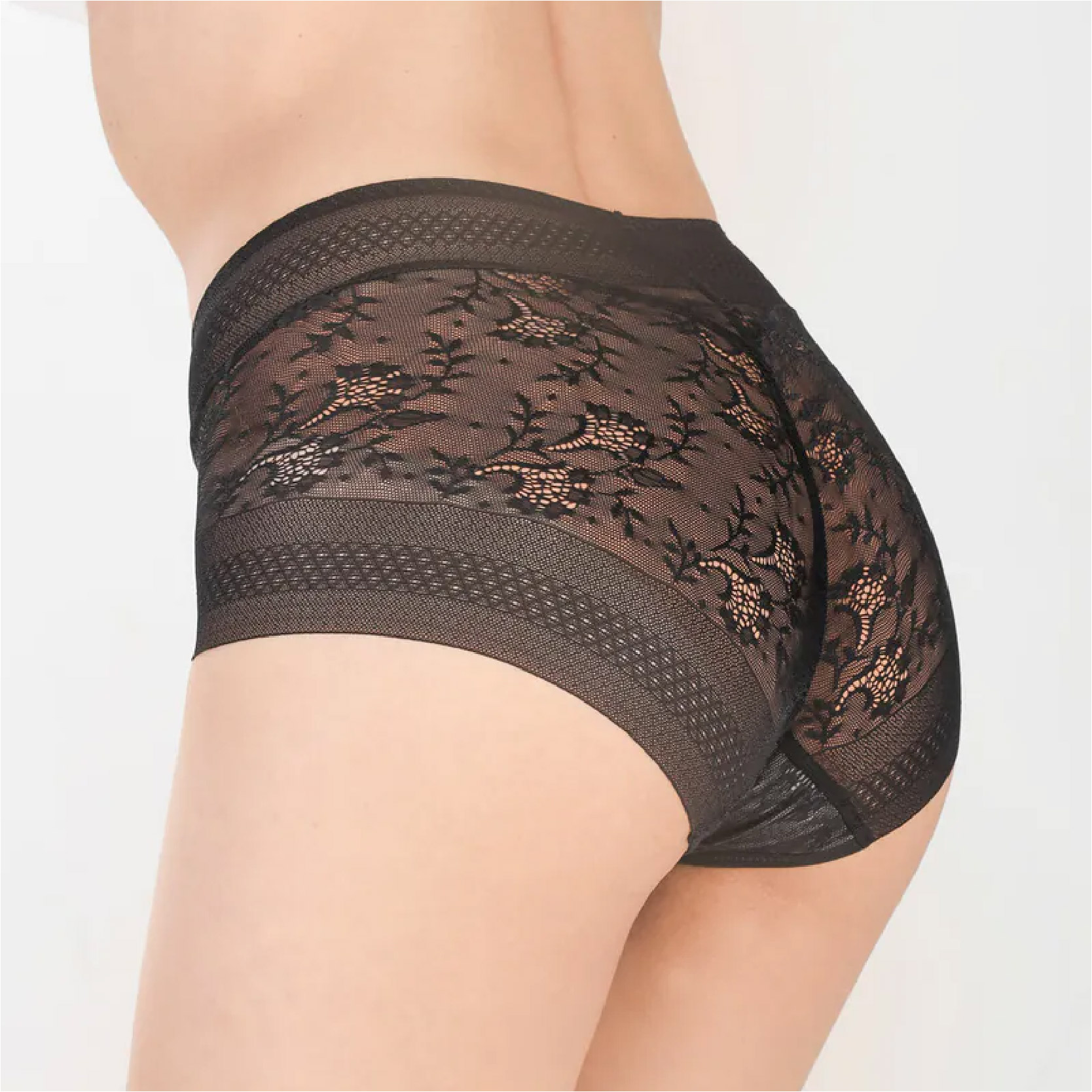 [STAR LACE]矽米子抑菌無痕(高腰)蕾絲內褲-B401/七色可選, , large