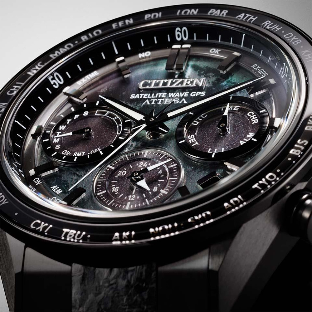 CITIZEN 星辰 韋禮安廣告款 闇月款 限量 鈦 GPS衛星對時光動計時手錶 CC4065-61Y, , large