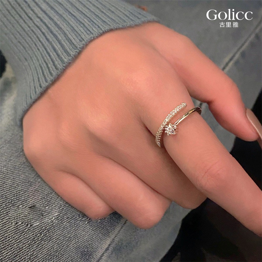 【Gulicc 】古莉可 戒子 韓版微鑲鋯石戒子, , large