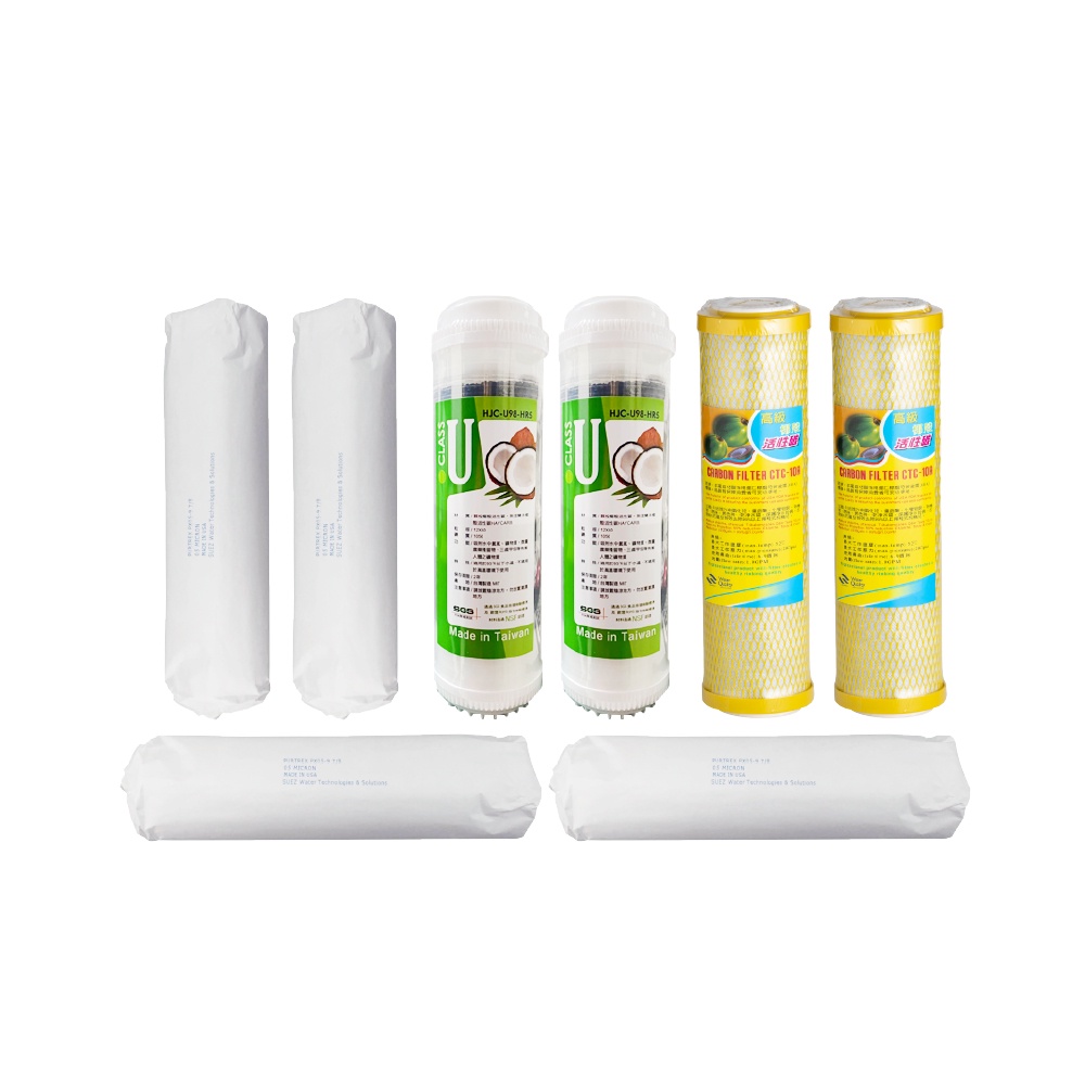 【麗水生活】10吋 高級進口濾芯套組 進口 10"英吋濾心 RO過濾器濾心組合 過濾器濾芯 飲水機更換濾心組, , large