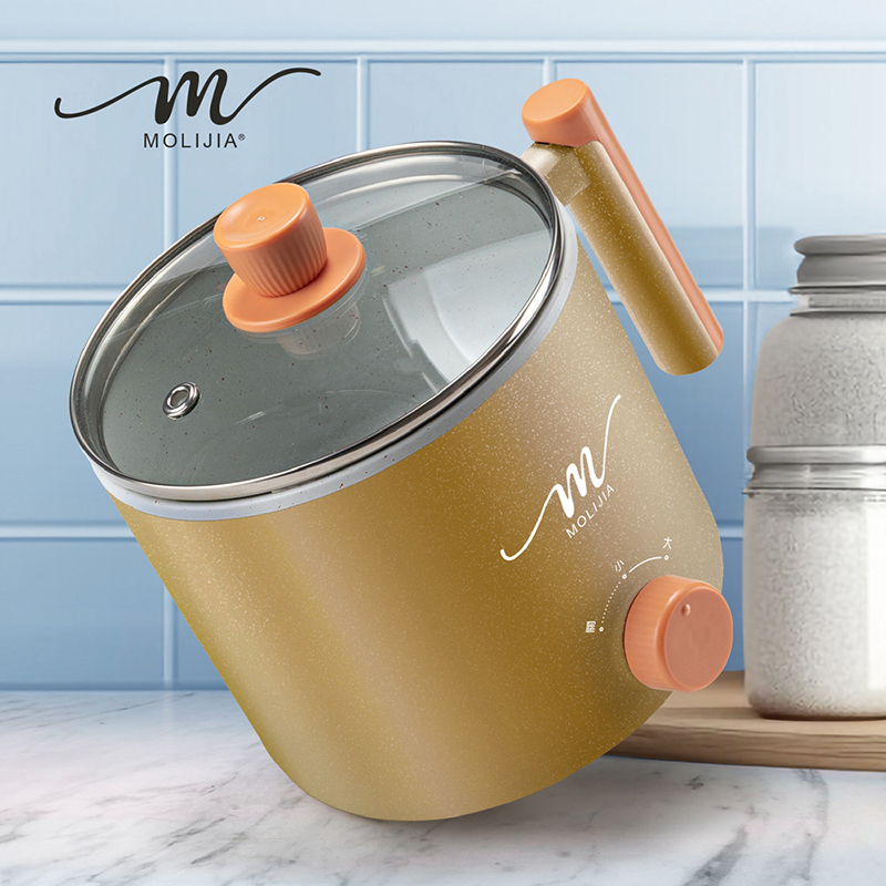 【MOLIJIA 魔力家】1.8L-M28 雙層防燙不沾快煮鍋-璀璨金, , large