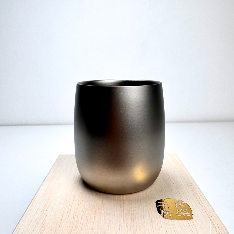 [ASAHI]霞 Kasumi 鈦杯｜純鈦雙層飲用杯（附木盒）240ml｜TW-3, , large