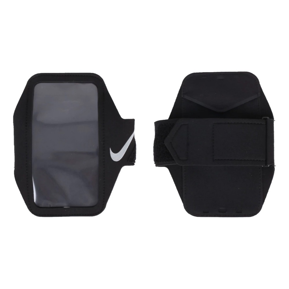 NIKE 輕便手機臂套 PLUS 手機臂包 觸控手機包 運動手機包 臂套包 運動 跑步 可調式 貼合 輕量 螢幕觸控 黑, , large