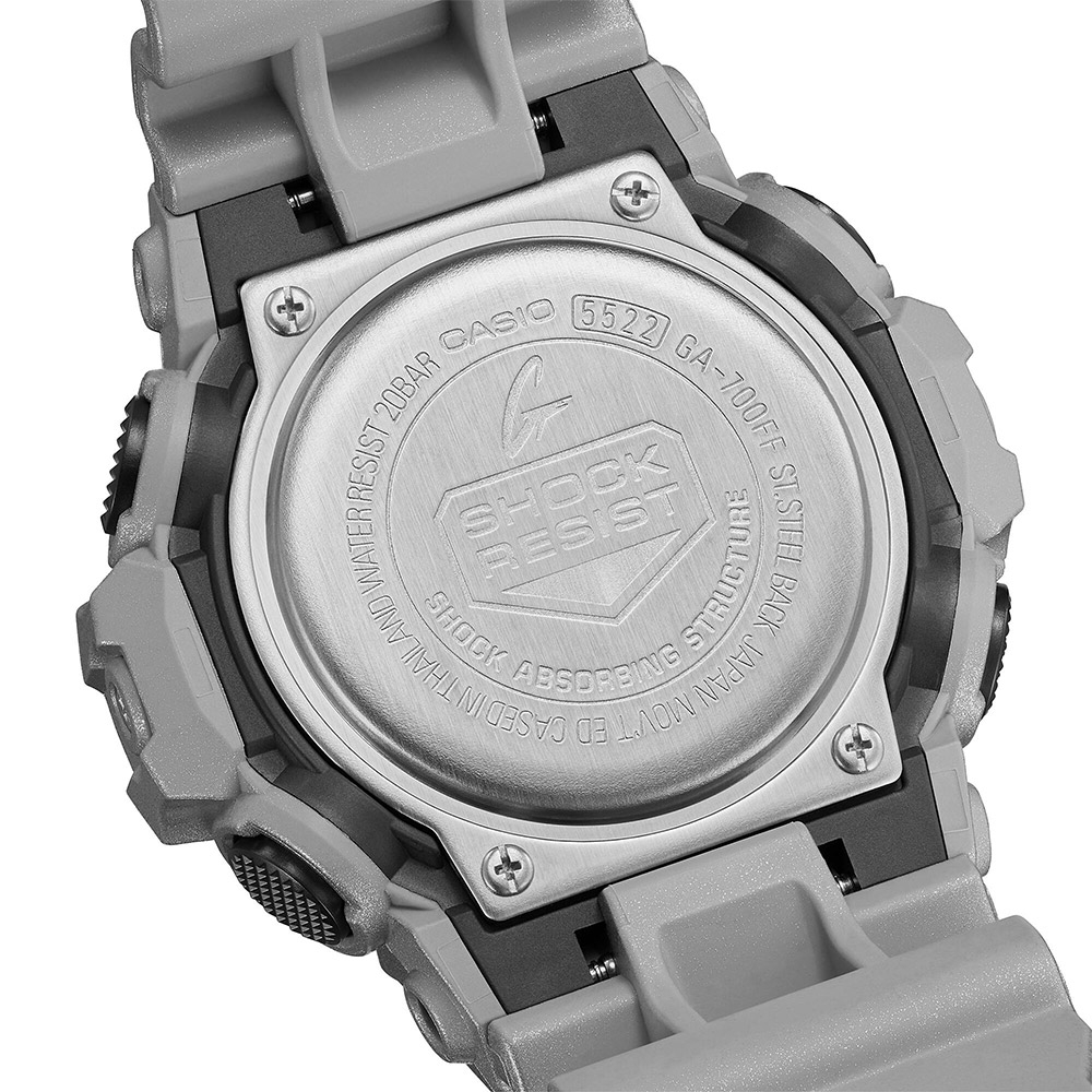 CASIO 卡西歐 G-SHOCK 科幻未來金屬色手錶 GA-700FF-8A, , large